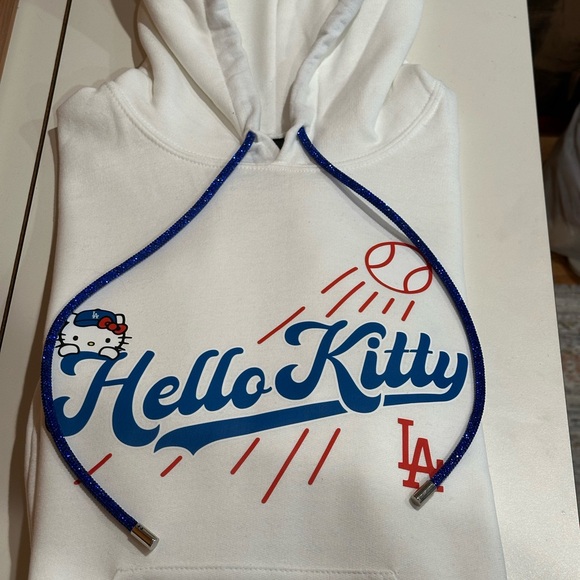Gildan Tops - Hello Kitty White and Blue Hoodie